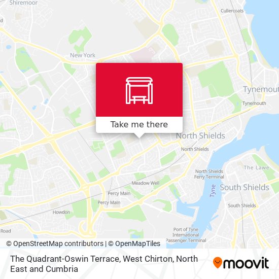 The Quadrant-Oswin Terrace, West Chirton map