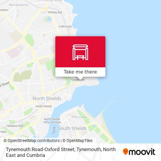 Tynemouth Road-Oxford Street, Tynemouth map