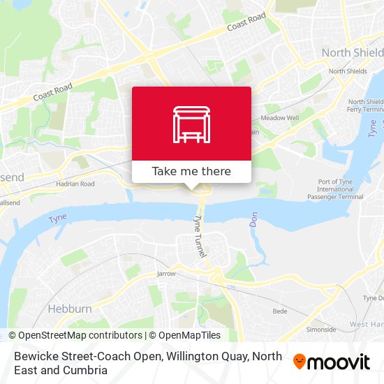 Bewicke Street-Coach Open, Willington Quay map