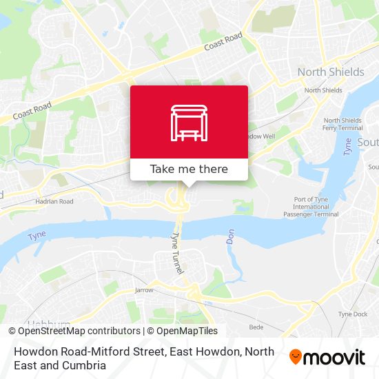 Howdon Road-Mitford Street, East Howdon map