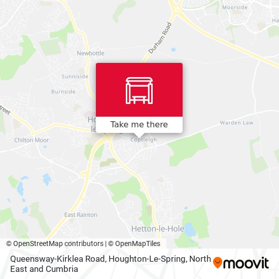 Queensway-Kirklea Road, Houghton-Le-Spring map