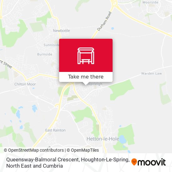 Queensway-Balmoral Crescent, Houghton-Le-Spring map