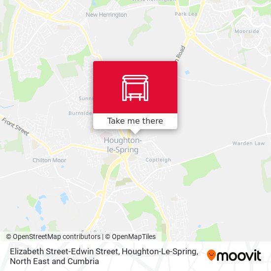 Elizabeth Street-Edwin Street, Houghton-Le-Spring map