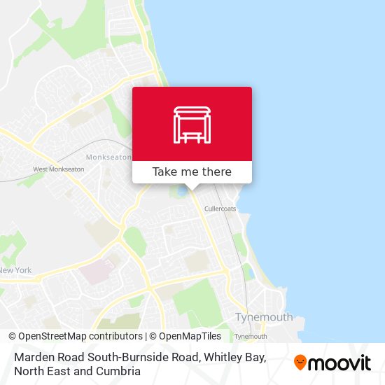 Marden Road South-Burnside Road, Whitley Bay map