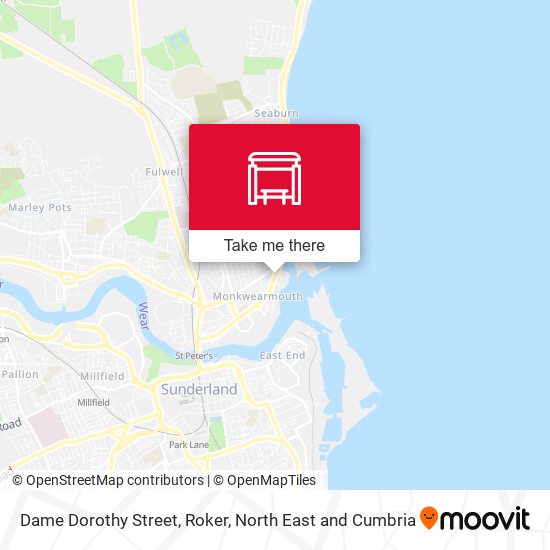 Dame Dorothy Street, Roker map