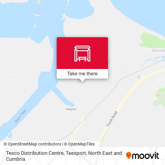 Tesco Distribution Centre, Teesport map