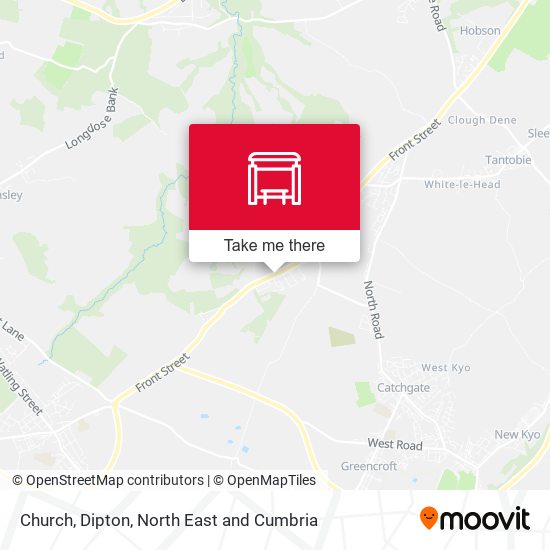 Church, Dipton map