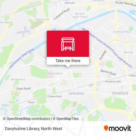 Davyhulme Library map