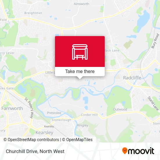 Churchill Drive map