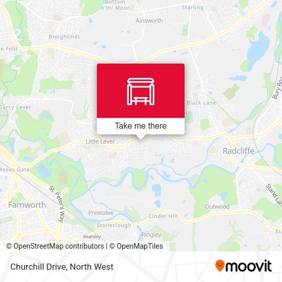 Churchill Drive map