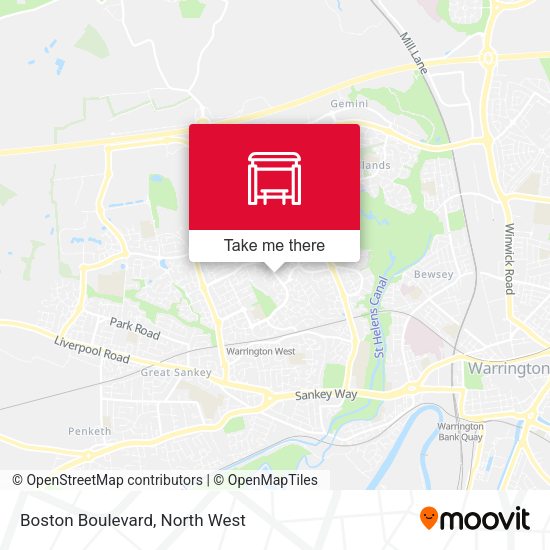 Boston Boulevard map