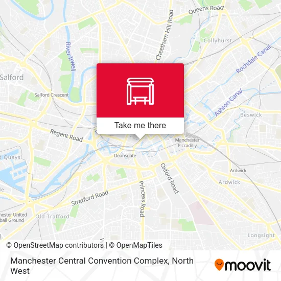 Manchester Central Convention Complex map