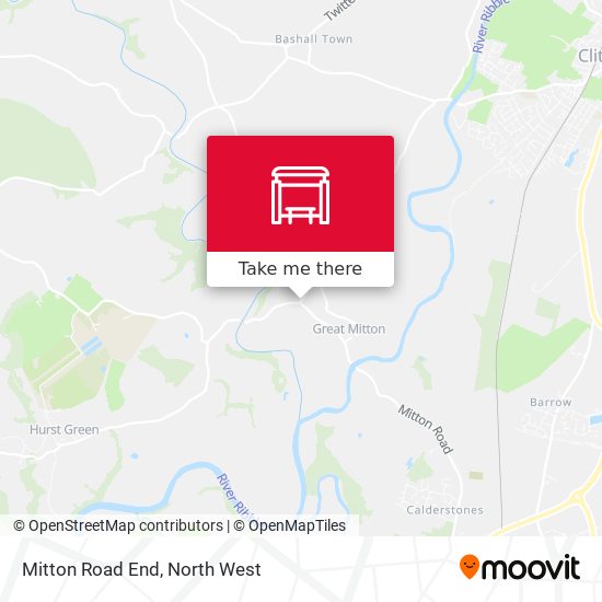 Mitton Road End map