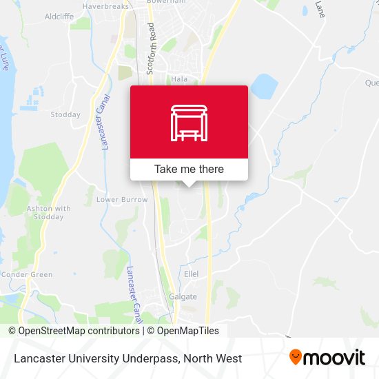 Lancaster University Underpass map