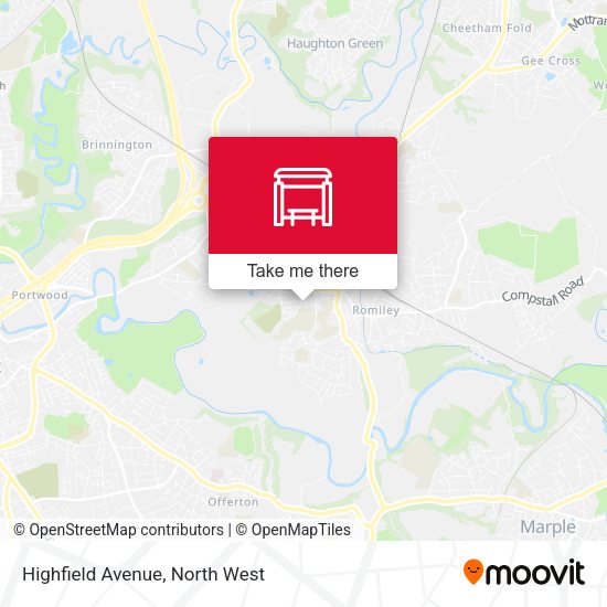 Highfield Avenue map