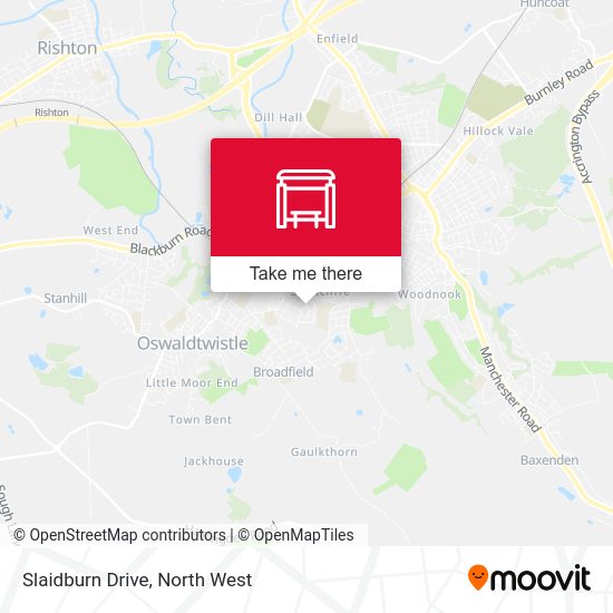 Slaidburn Drive map