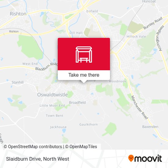 Slaidburn Drive map