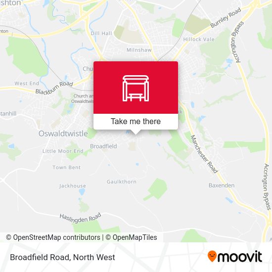 Broadfield Road map