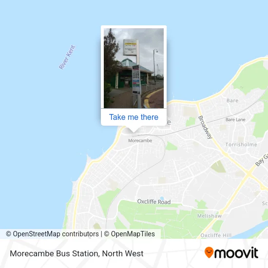 Morecambe Bus  Station map