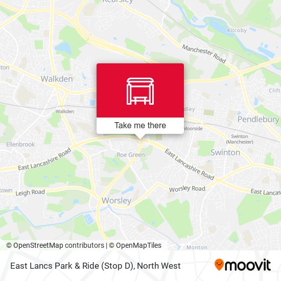 East Lancs Park & Ride (Stop D) map