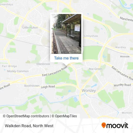Walkden Road map