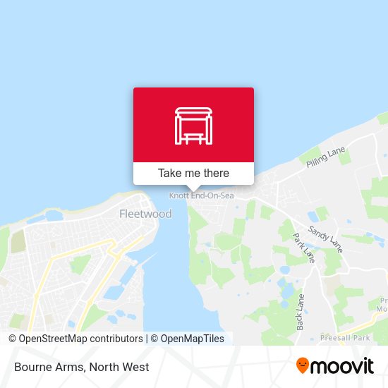 Bourne Arms map