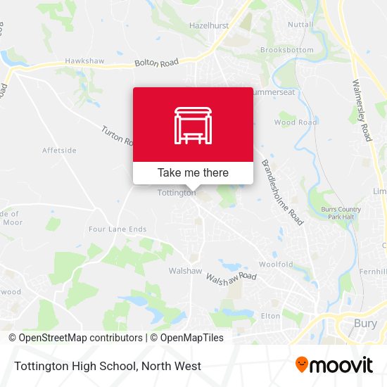 Tottington High School map