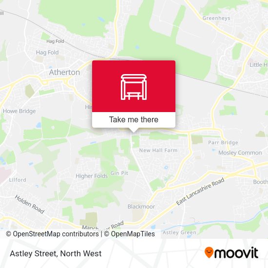 Astley Street map