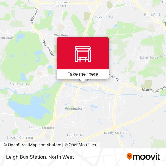 How to get to Leigh Bus Station (Stand F) in North West by Bus?
