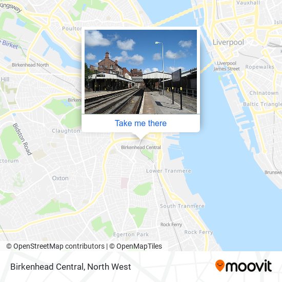 Birkenhead Central map