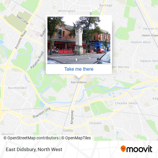 East Didsbury map
