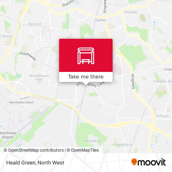 Heald Green map