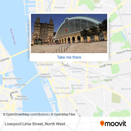 Liverpool Lime Street map