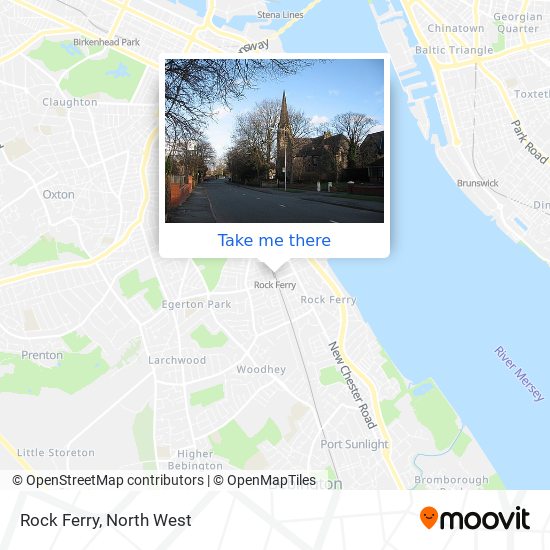 Rock Ferry map