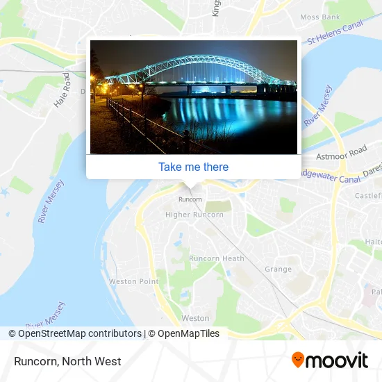 Runcorn map