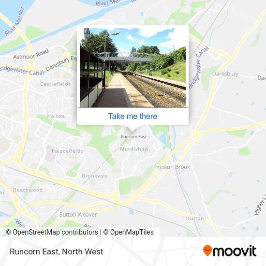 Runcorn East map