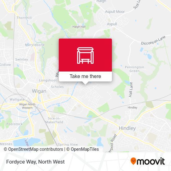 Fordyce Way map