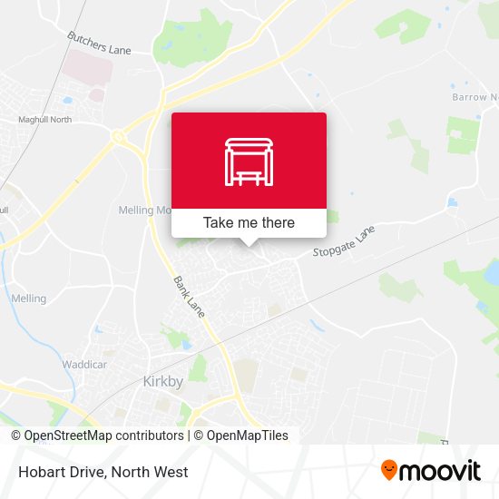 Hobart Drive map