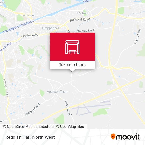 Reddish Hall map