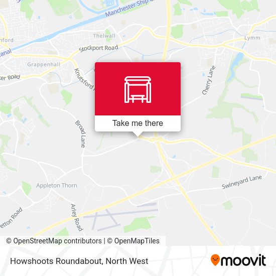Howshoots Roundabout map