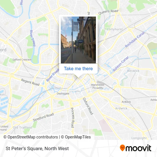 St Peter's Square map