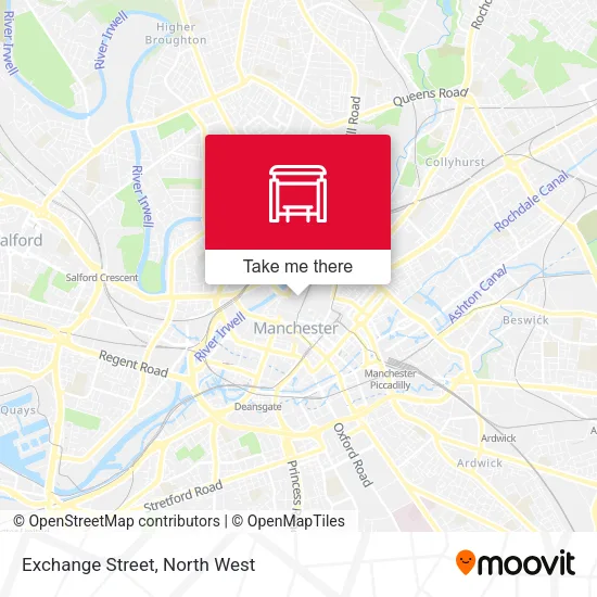Exchange Street map