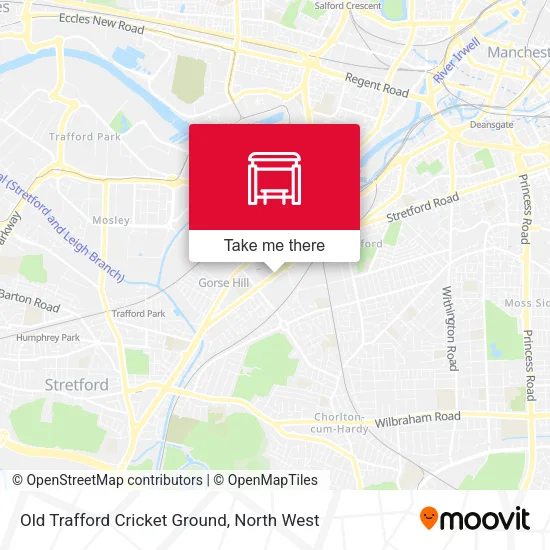 Old Trafford Cricket Ground map