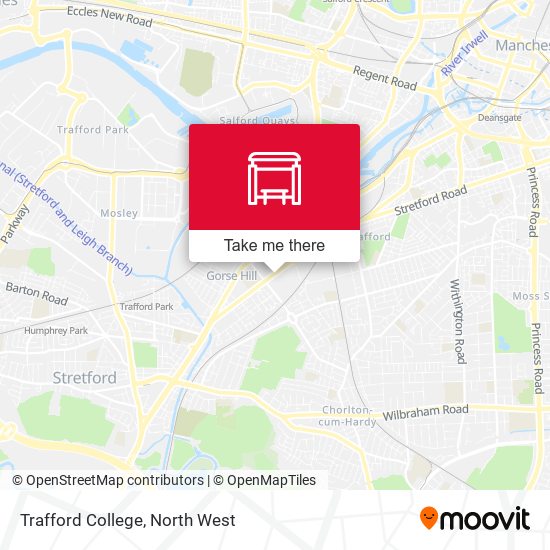 Trafford College map