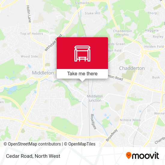 Cedar Road map