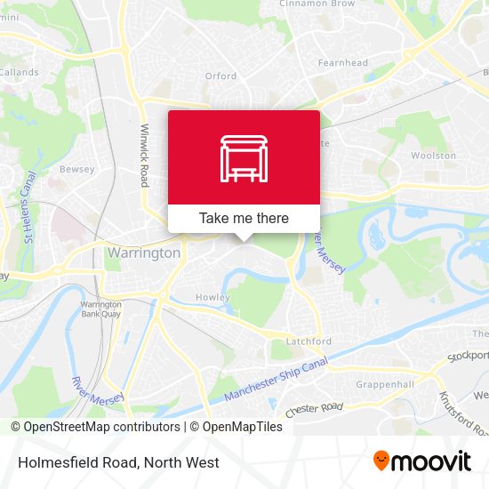 Holmesfield Road map