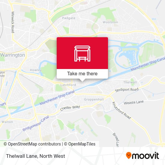Thelwall Lane map