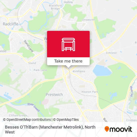 Besses O'Th'Barn (Manchester Metrolink) map