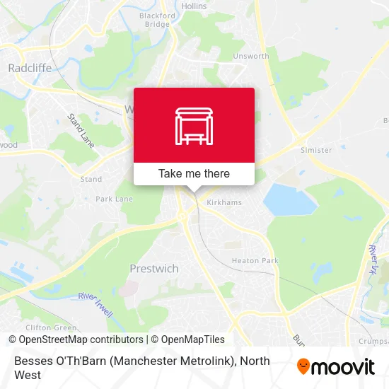 Besses O'Th'Barn (Manchester Metrolink) map