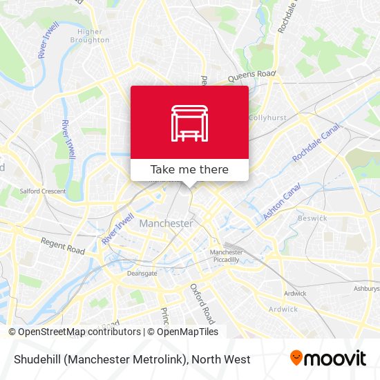 Shudehill (Manchester Metrolink) map